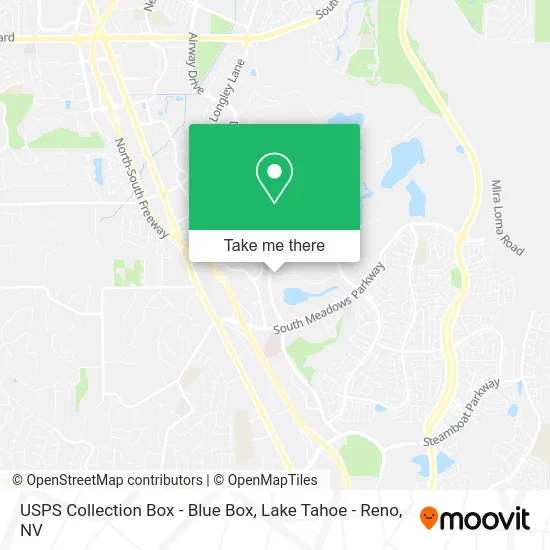 USPS Collection Box - Blue Box map