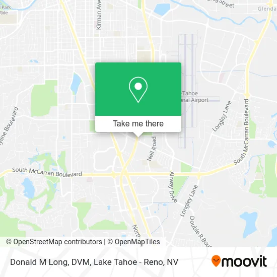 Donald M Long, DVM map