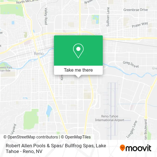 Robert Allen Pools & Spas/ Bullfrog Spas map