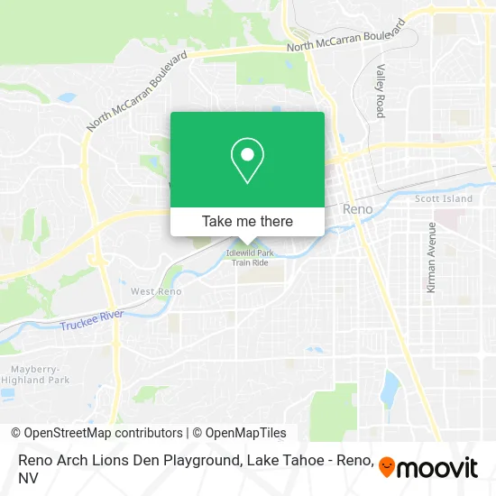 Reno Arch Lions Den Playground map