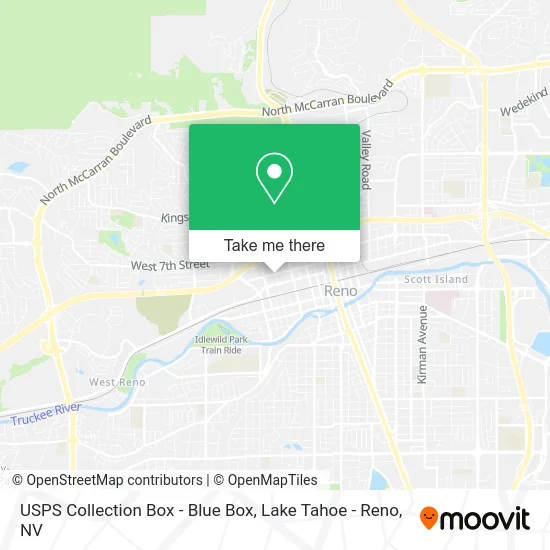 USPS Collection Box - Blue Box map