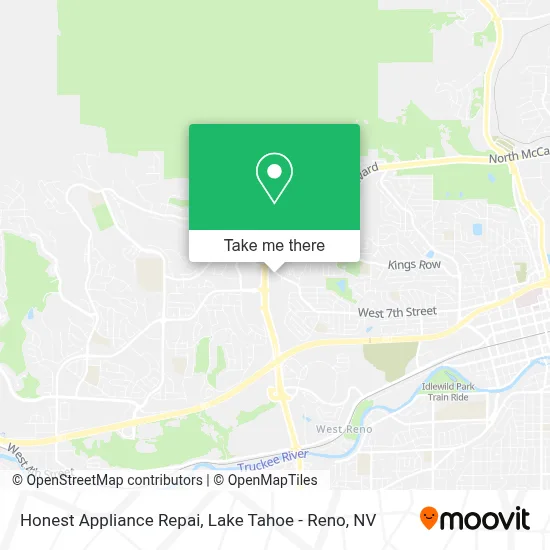 Honest Appliance Repai map