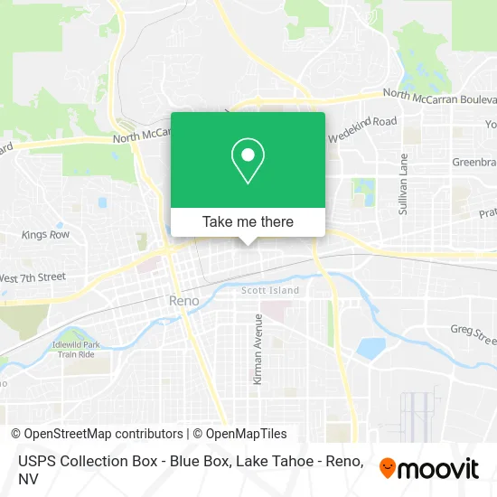 USPS Collection Box - Blue Box map