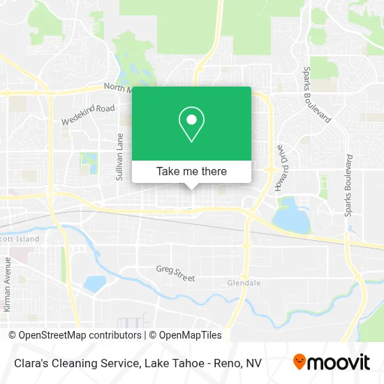 Clara's Cleaning Service map
