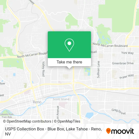 USPS Collection Box - Blue Box map