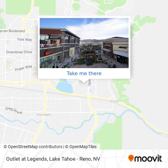 How to get to Outlet at Legends in Sparks by Bus?