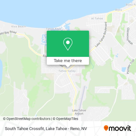 South Tahoe Crossfit map