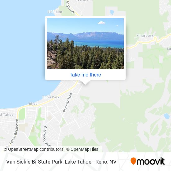 Van Sickle Bi-State Park map