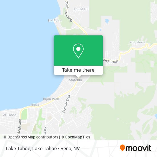 Mapa de Lake Tahoe