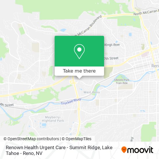 Mapa de Renown Health Urgent Care - Summit Ridge