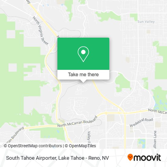 South Tahoe Airporter map