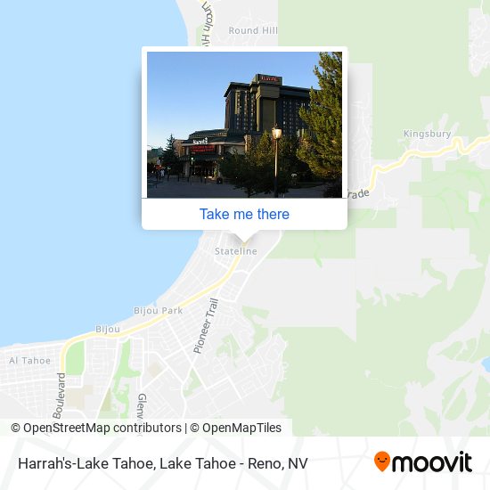 Harrah's-Lake Tahoe map