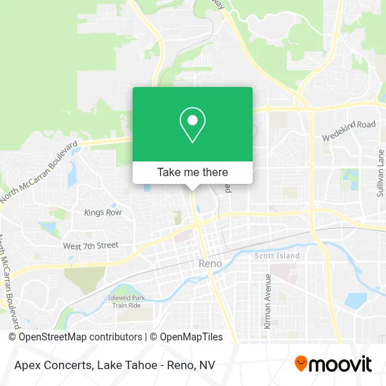 Apex Concerts map