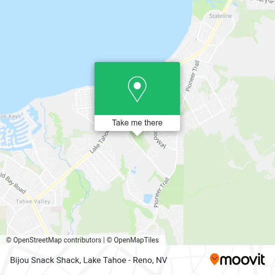 Bijou Snack Shack map