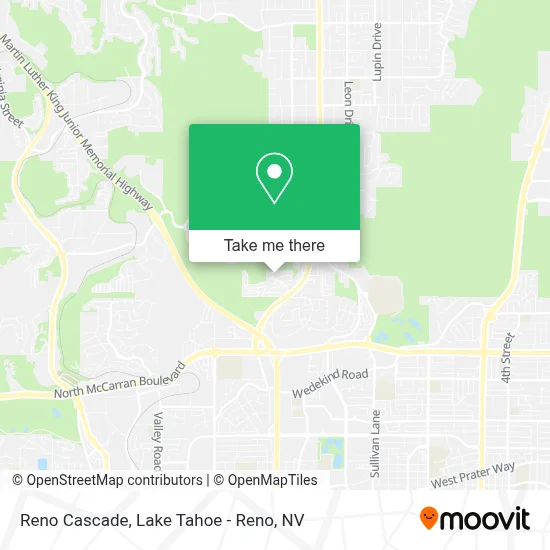 Reno Cascade map