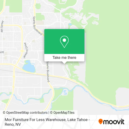 Mor Furniture For Less Warehouse map