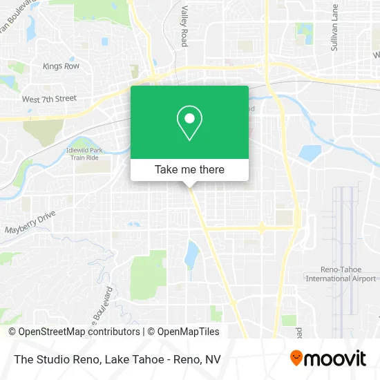 The Studio Reno map