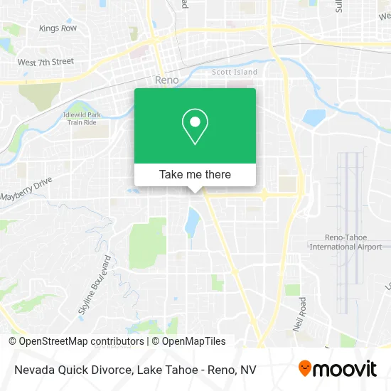 Nevada Quick Divorce map