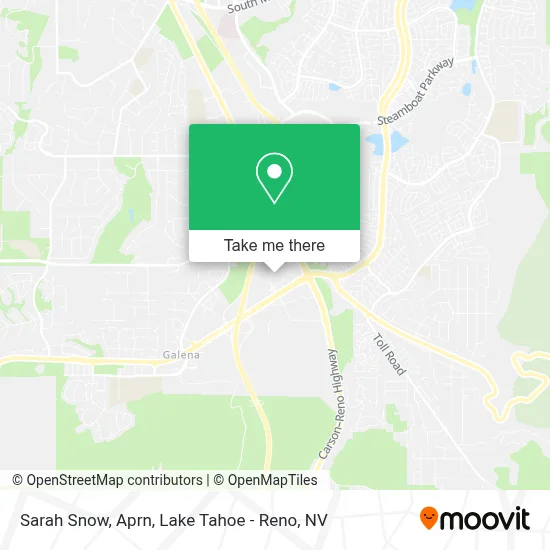 Sarah Snow, Aprn map