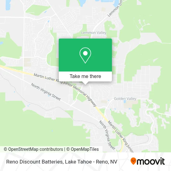 Reno Discount Batteries map