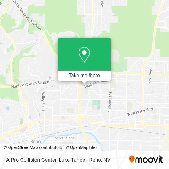 A Pro Collision Center map