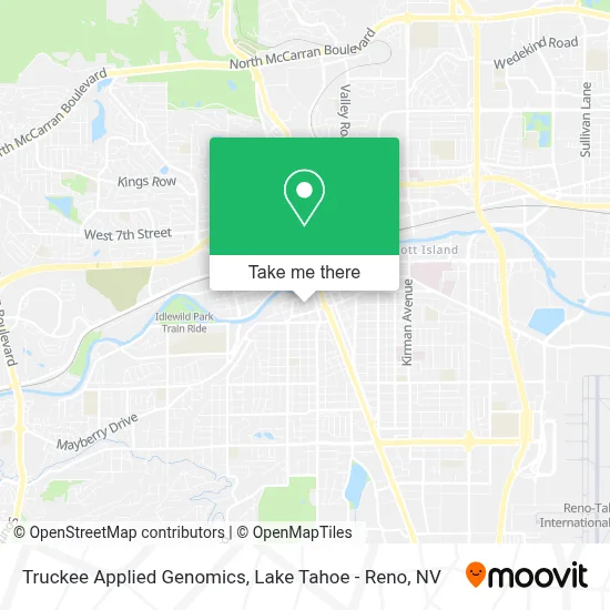 Truckee Applied Genomics map