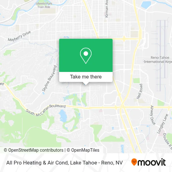 All Pro Heating & Air Cond map