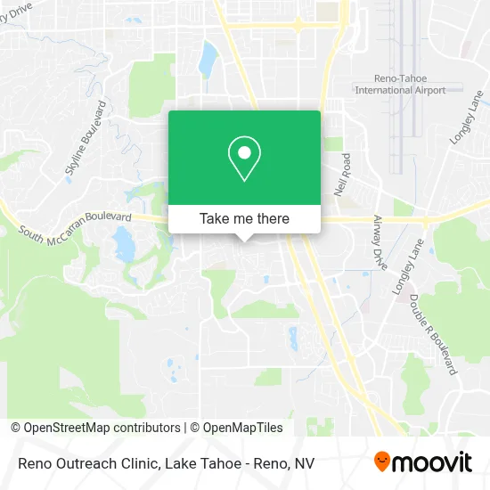 Reno Outreach Clinic map