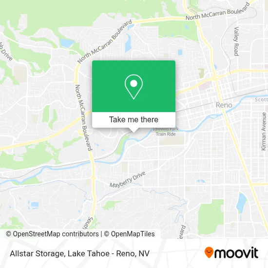 Allstar Storage map