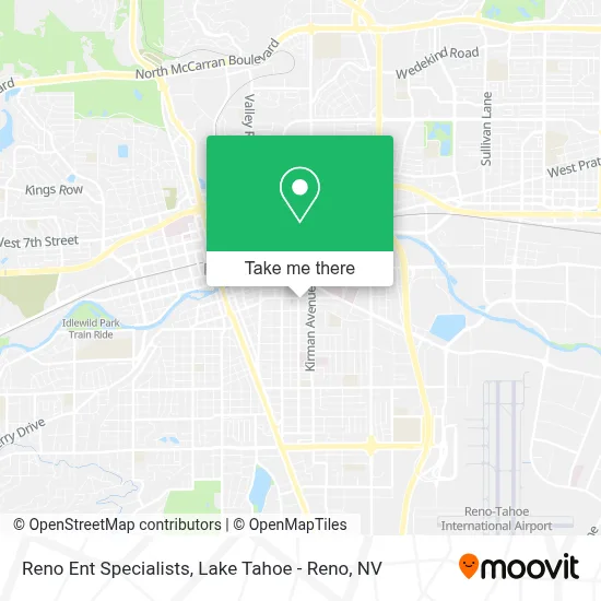 Reno Ent Specialists map