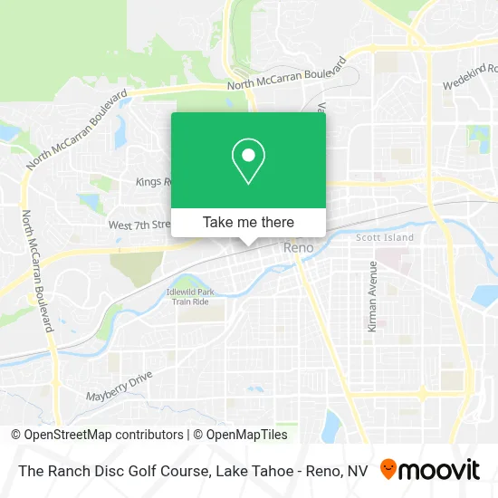 The Ranch Disc Golf Course map