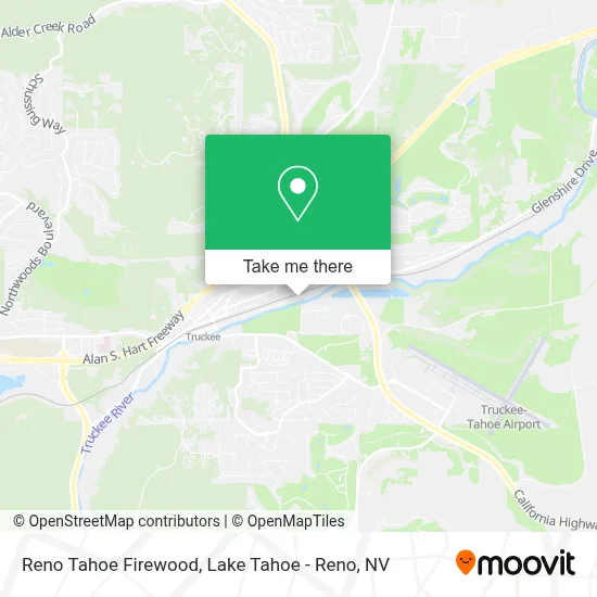 Reno Tahoe Firewood map