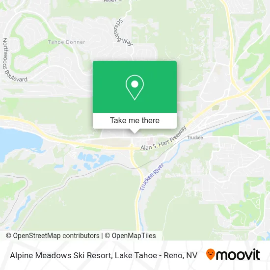 Alpine Meadows Ski Resort map