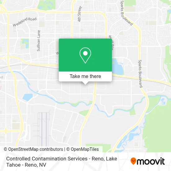 Controlled Contamination Services - Reno map