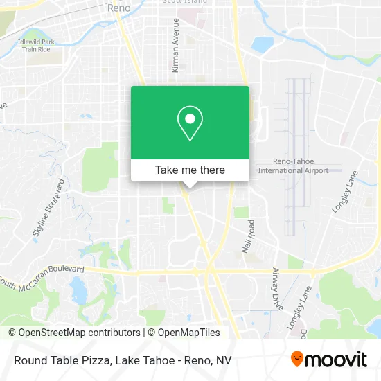 Round Table Pizza map