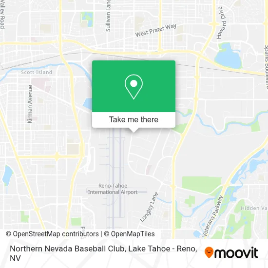 Northern Nevada Baseball Club map