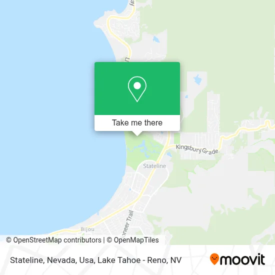 Stateline, Nevada, Usa map