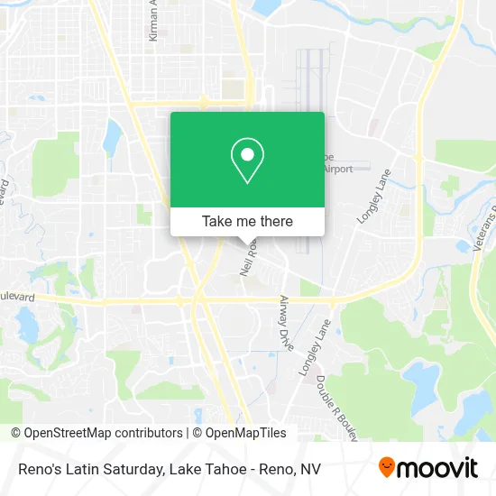 Reno's Latin Saturday map