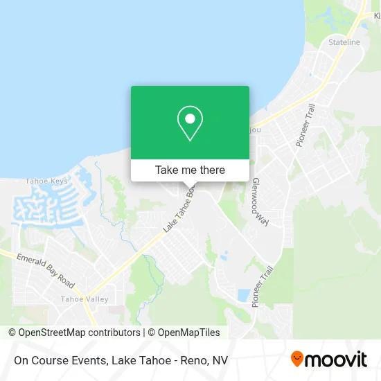 On Course Events map