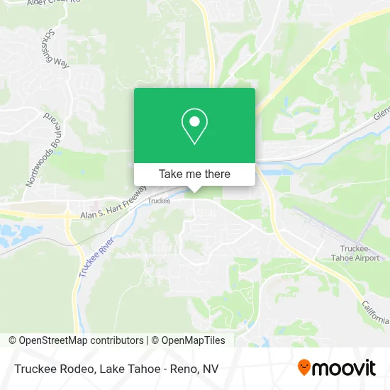 Truckee Rodeo map