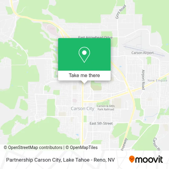 Partnership Carson City map