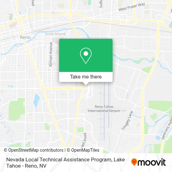 Nevada Local Technical Assistance Program map
