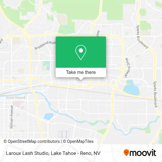 Laroux Lash Studio map