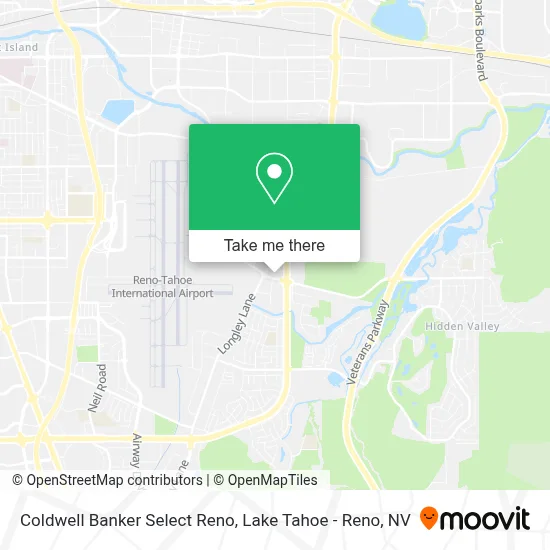 Coldwell Banker Select Reno map