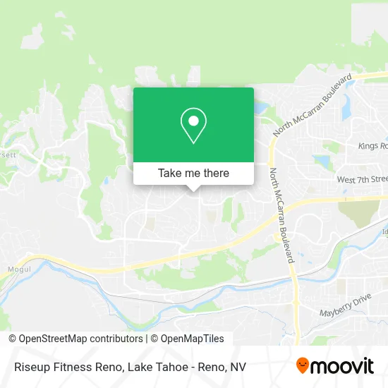 Riseup Fitness Reno map