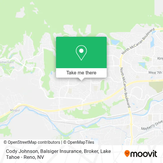 Cody Johnson, Balsiger Insurance, Broker map