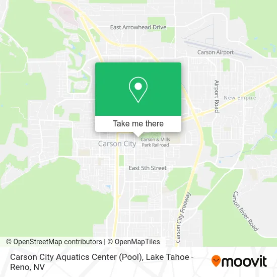 Carson City Aquatics Center (Pool) map