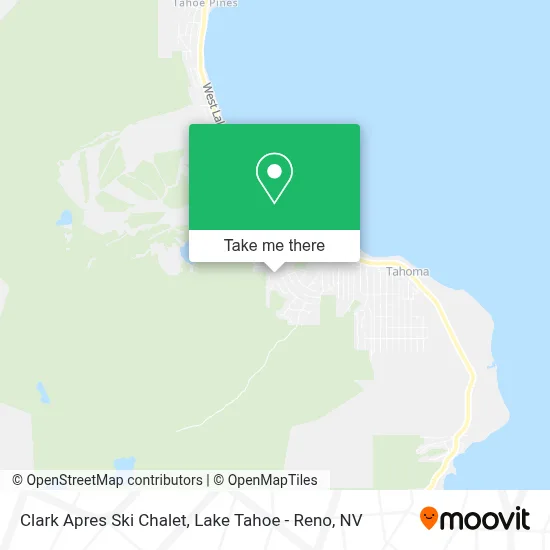 Clark Apres Ski Chalet map