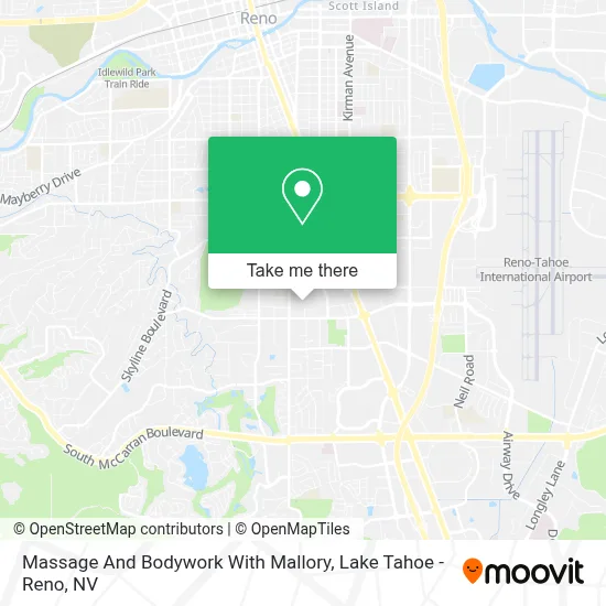 Massage And Bodywork With Mallory map