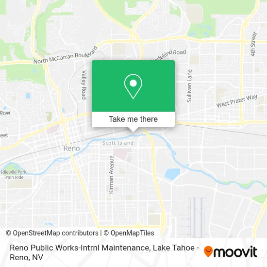 Reno Public Works-Intrnl Maintenance map